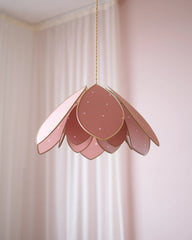 Suspension Fleur double - Petits coeurs