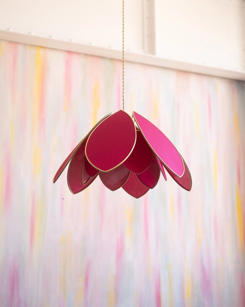 Suspension Fleur double - Rose des bois