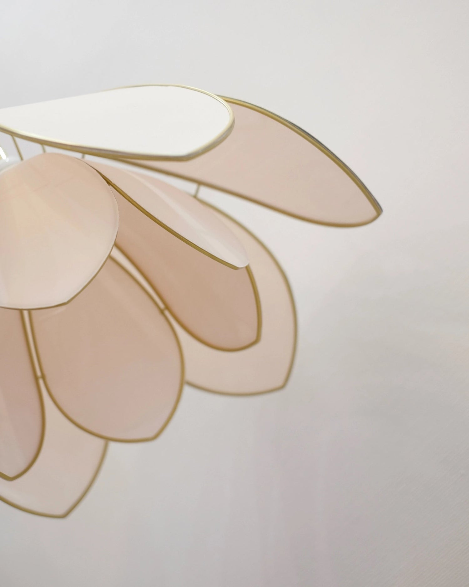 Suspension Fleur double - Rose nude - Silly &amp; Billy