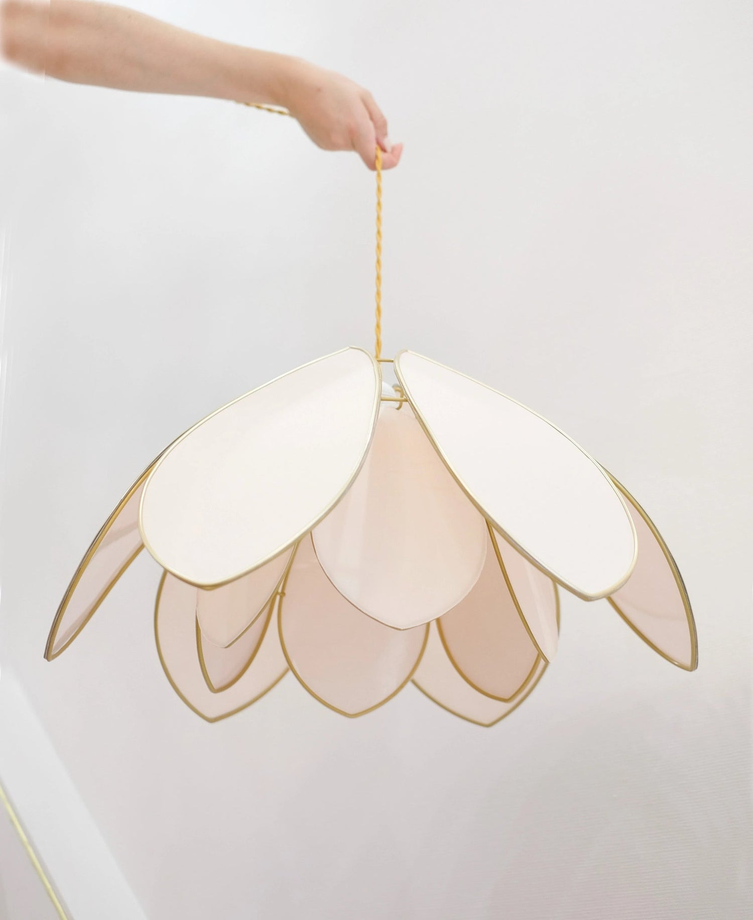 Suspension Fleur double - Rose nude - Silly &amp; Billy