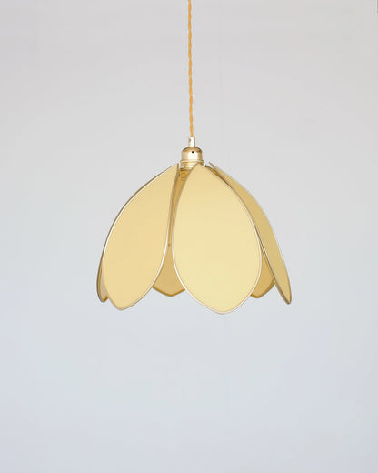 Suspension Fleur simple - Banane et doré - Silly &amp; Billy