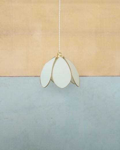 Suspension Fleur simple - Menthe fraîche et doré - Silly &amp; Billy