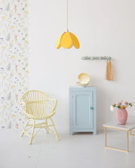 Suspension Fleur simple - Mimosa et doré