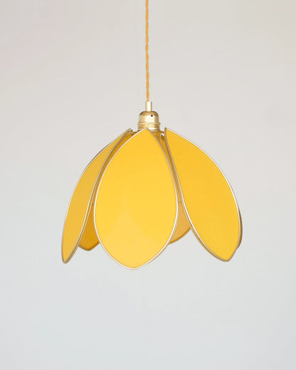 Suspension Fleur simple - Mimosa et doré - Silly &amp; Billy