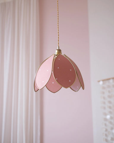 Suspension Fleur simple - Petits coeurs