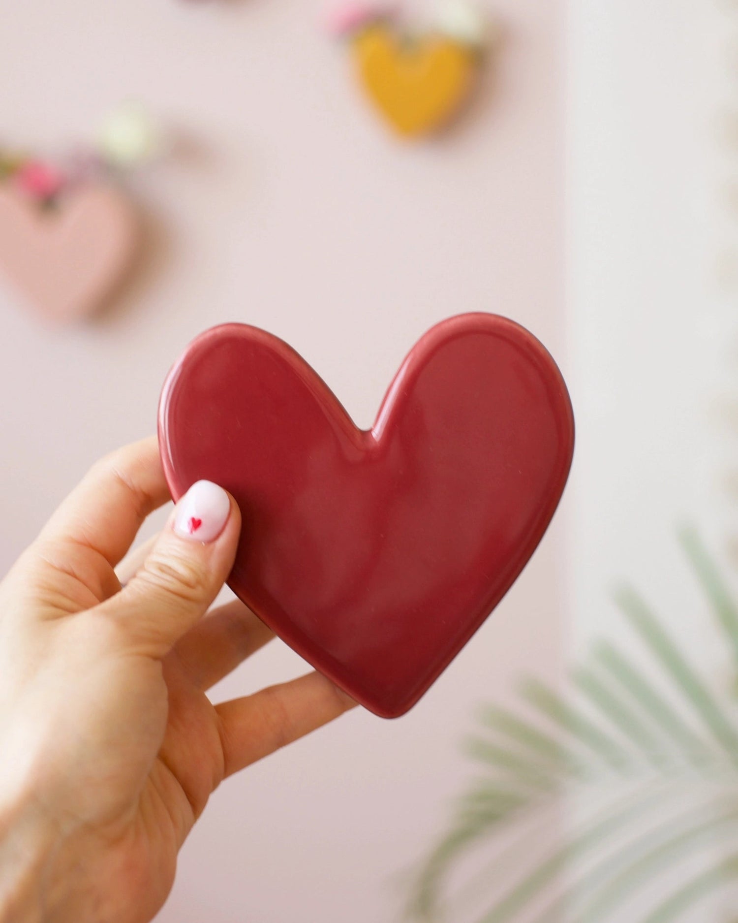 Vase mural Coeur - Framboise - Silly &amp; Billy