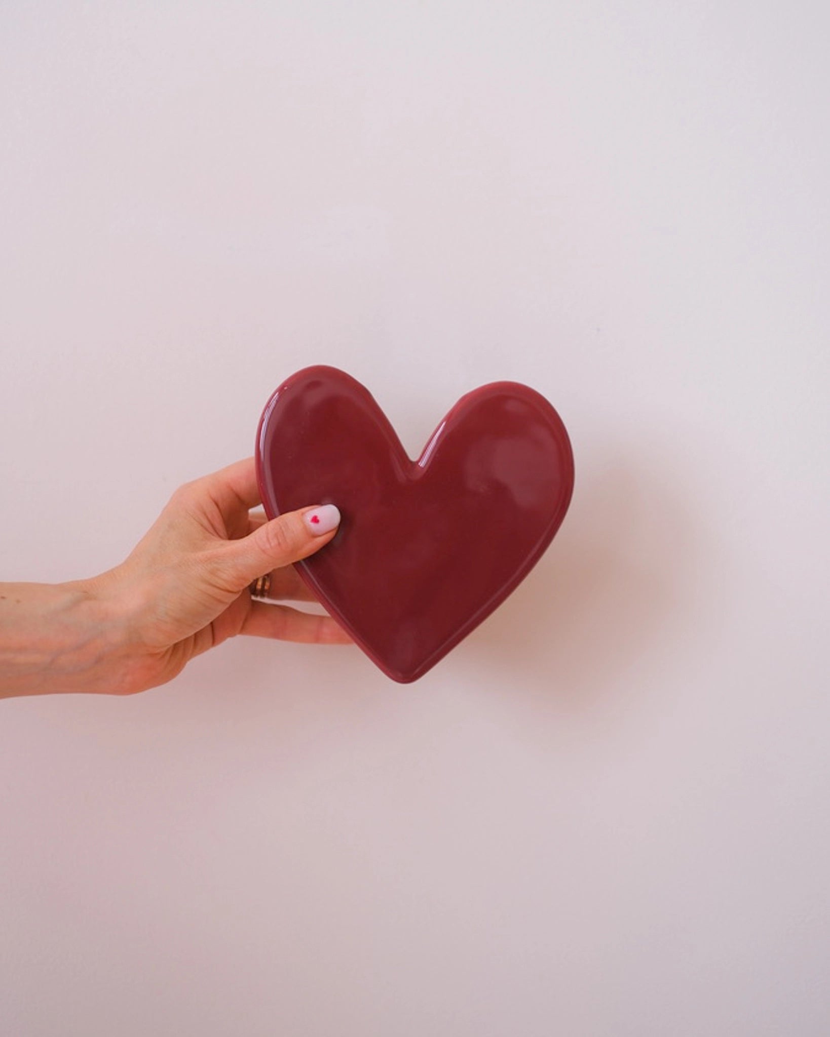 Vase mural Coeur - Grand modèle Framboise - Silly &amp; Billy