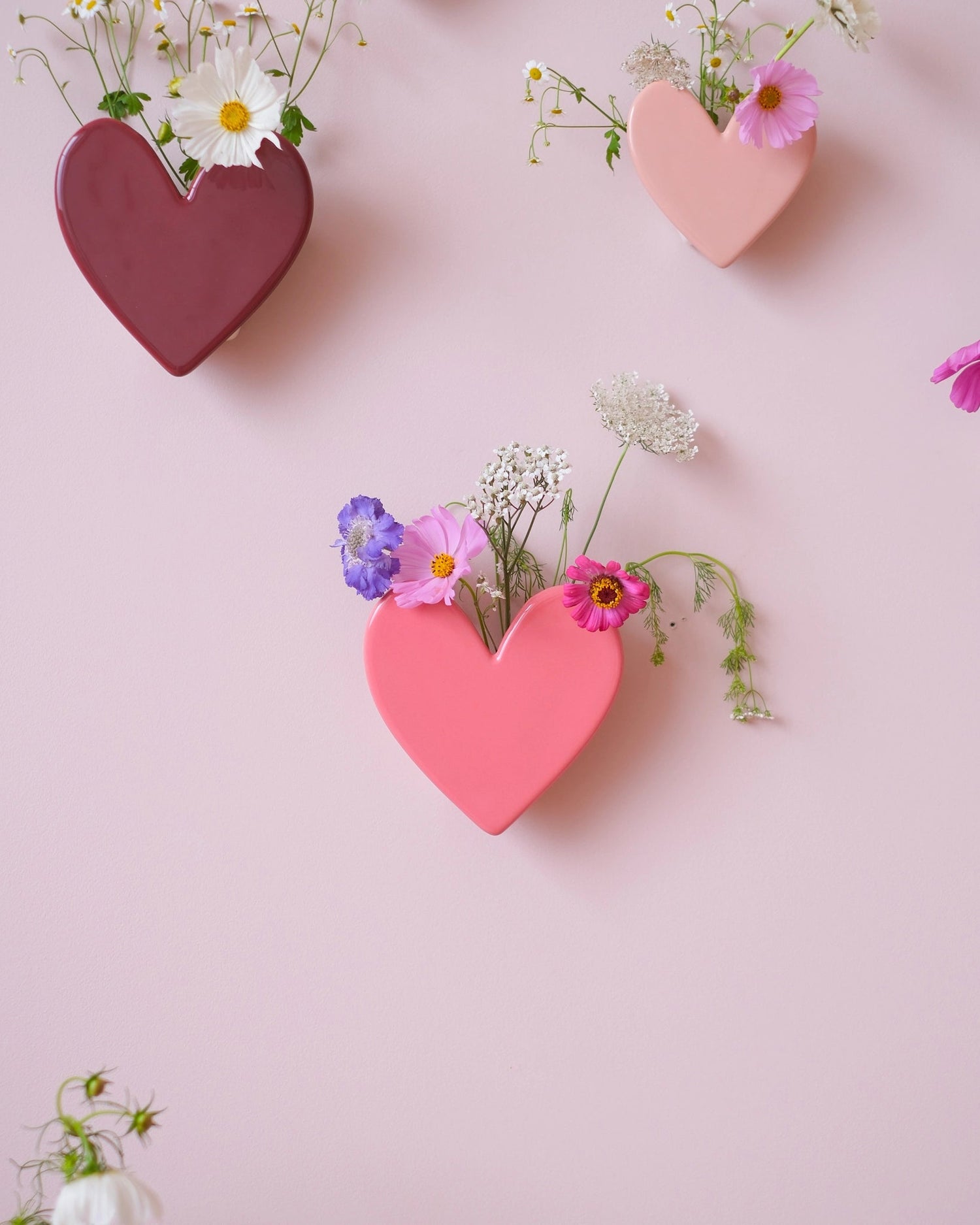 Vase mural Coeur - Grand modèle Malabar - Silly &amp; Billy