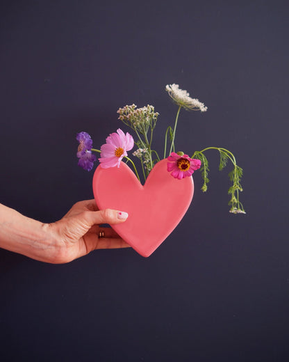 Vase mural Coeur - Grand modèle Malabar - Silly &amp; Billy