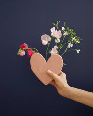 Vase mural Coeur - Grand modèle Nude