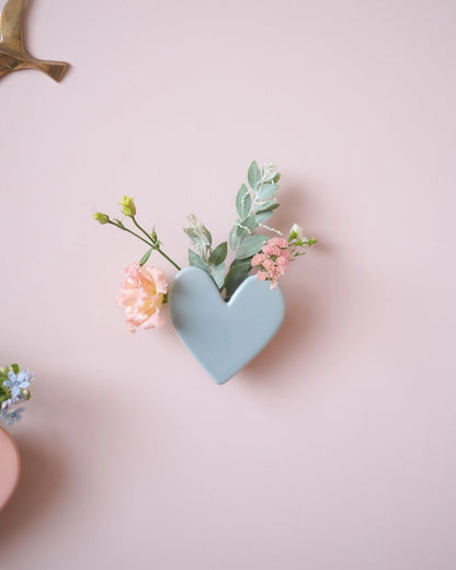 Vase mural Coeur - Sauge - Silly &amp; Billy