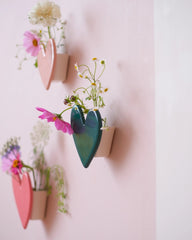 Vase mural Coeur - Vert jungle