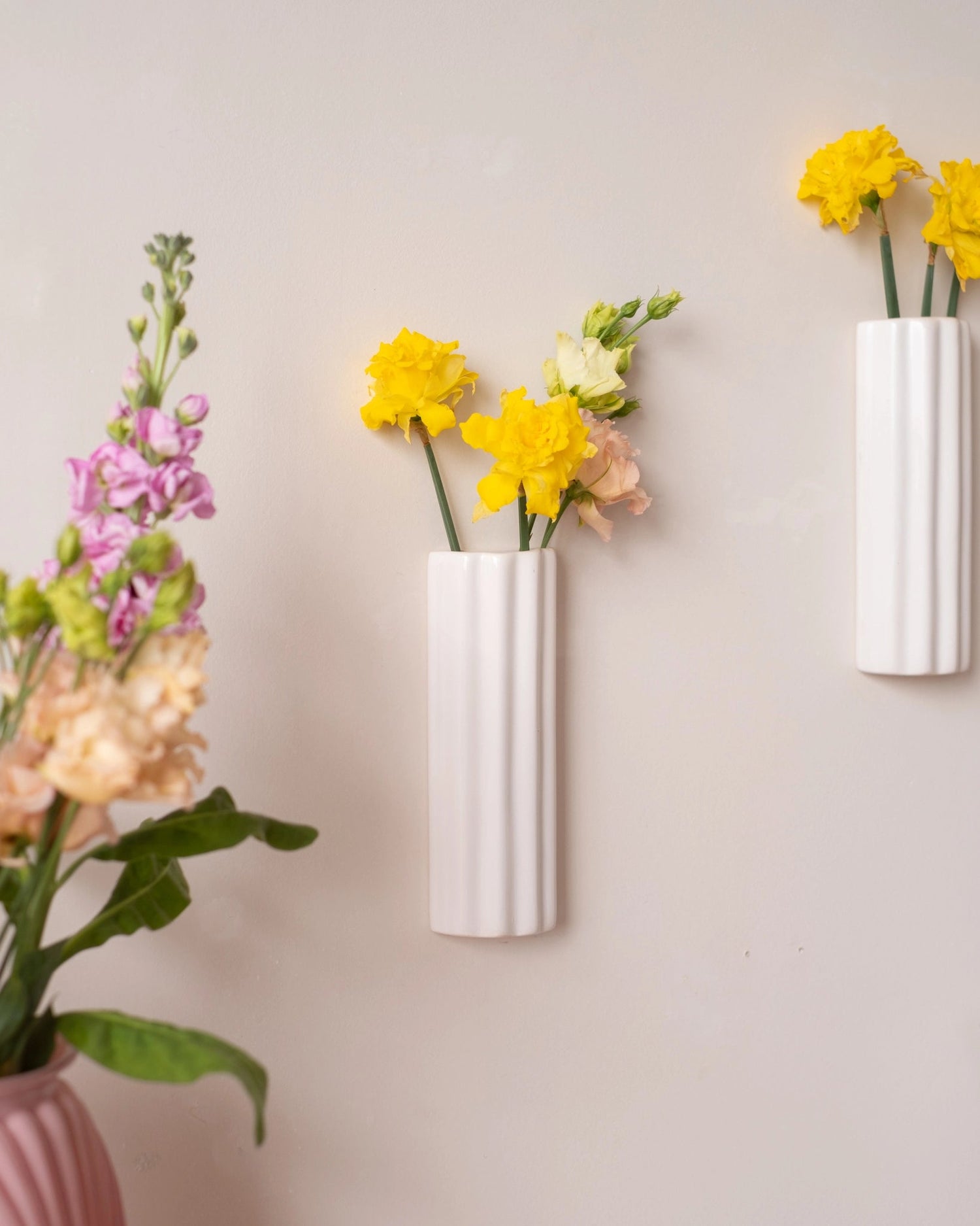 Vase mural en céramique vintage - Silly &amp; Billy