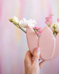 Vase mural Tulipe - Nude