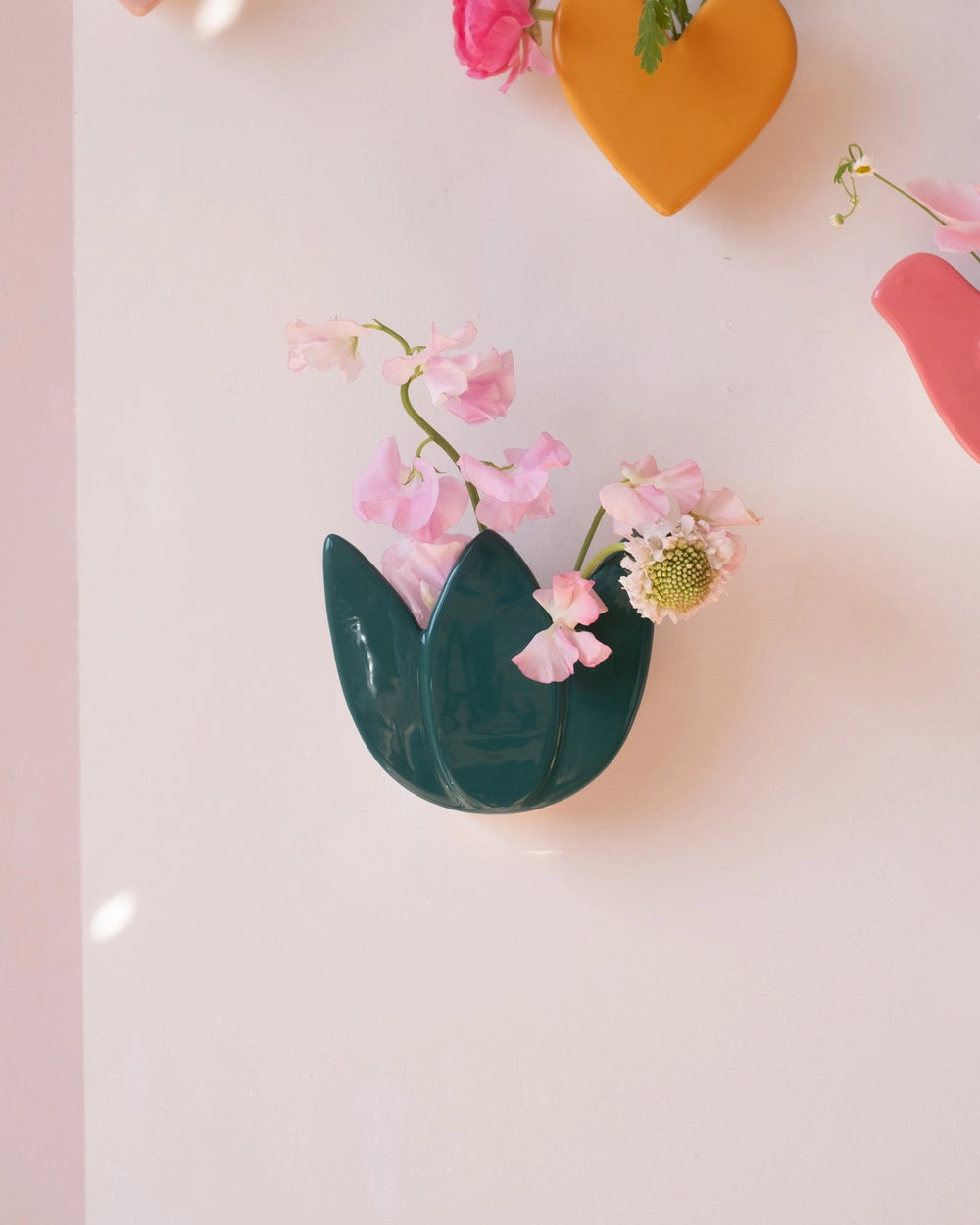Vase mural Tulipe - Vert jungle