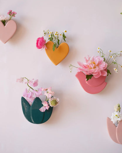 Vase mural Tulipe - Vert jungle - Silly &amp; Billy