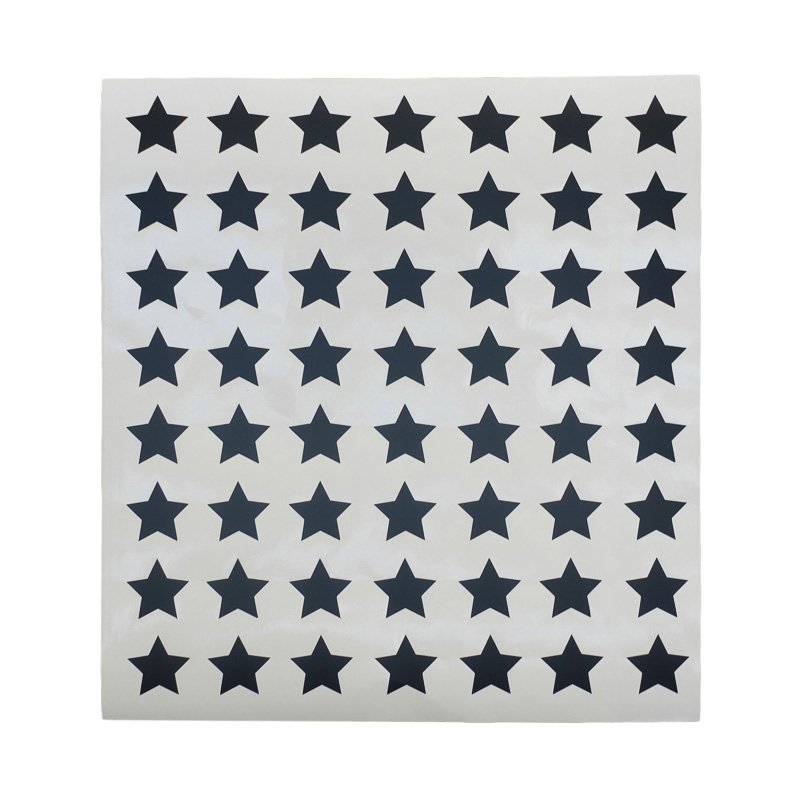 Planche de stickers muraux - Étoiles noires