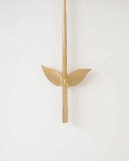 Ancien miroir Fleur en métal doré