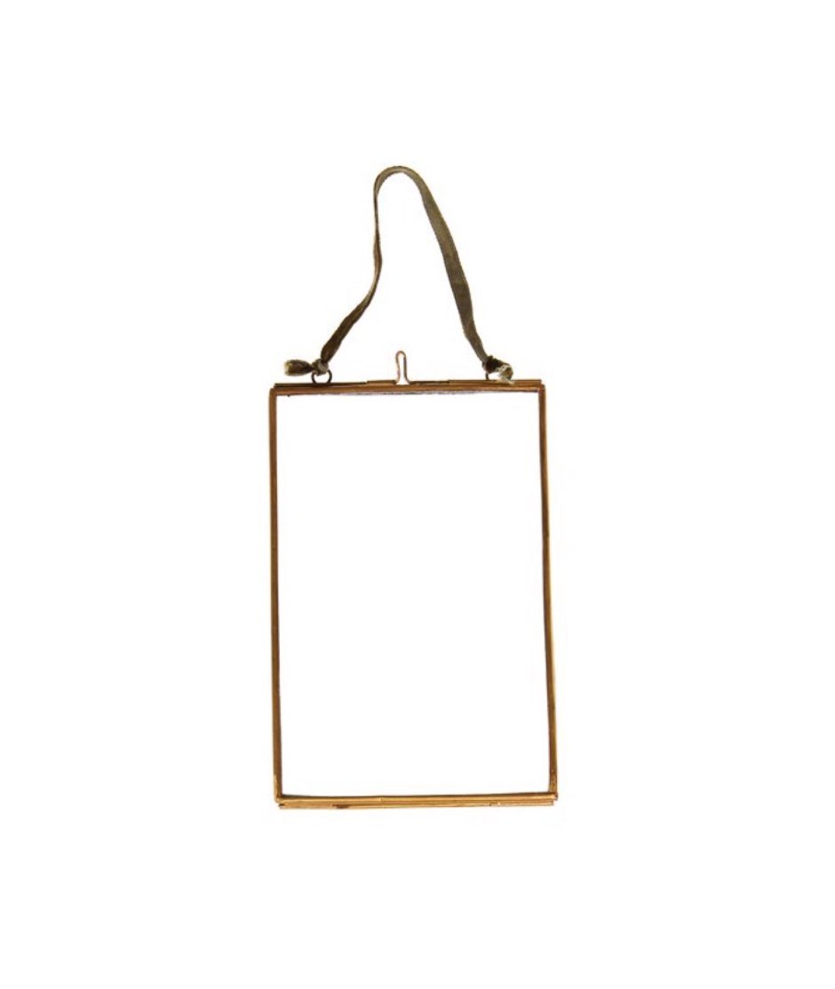 Cadre en verre et laiton - 10x15 cm - Silly &amp; Billy