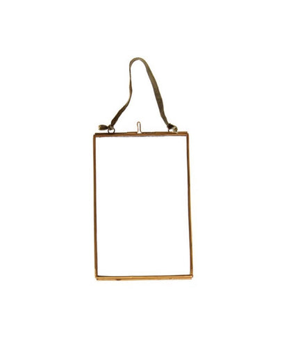 Cadre en verre et laiton - 10x15 cm - Silly &amp; Billy
