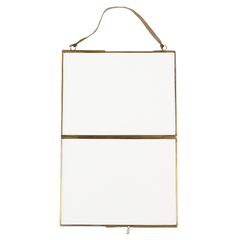 Cadre en verre et laiton - Paysage 20x15 cm