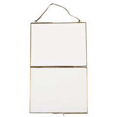 Cadre en verre et laiton - Paysage 25x20 cm