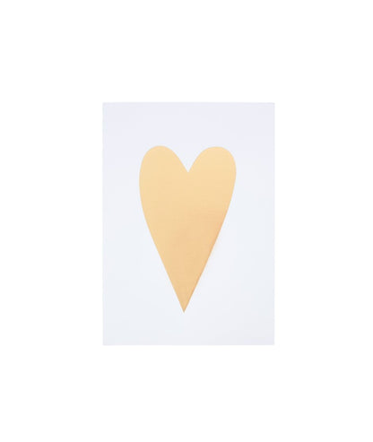 Carte double - Coeur doré - Silly &amp; Billy