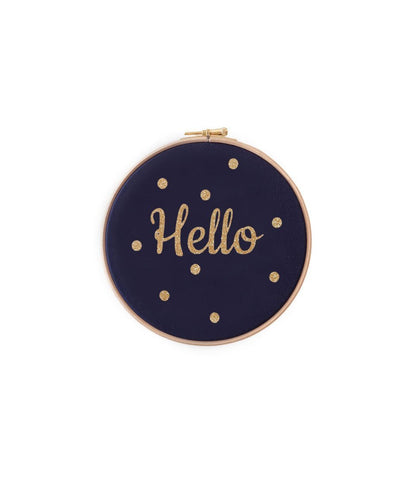 Grand cadre Hello à pois - Silly &amp; Billy