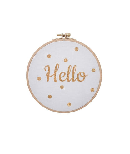 Grand cadre Hello à pois - Silly &amp; Billy