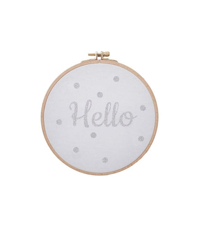 Grand cadre Hello à pois - Silly &amp; Billy